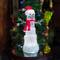 Moments in Time 13.5" Acrylic Ice Cube Snowman Décor